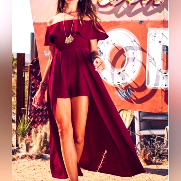 Altar'd State Pants - Alterd State Burgundy Romper/Dress Size Medium